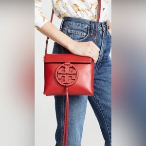 Tory Burch Miller Leather Logo Crossbody
Vibrant Red
Like new